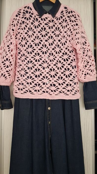 Bluze croșetate roz