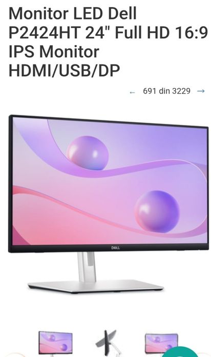 Monitor Dell P 2424 HT / touchscreen