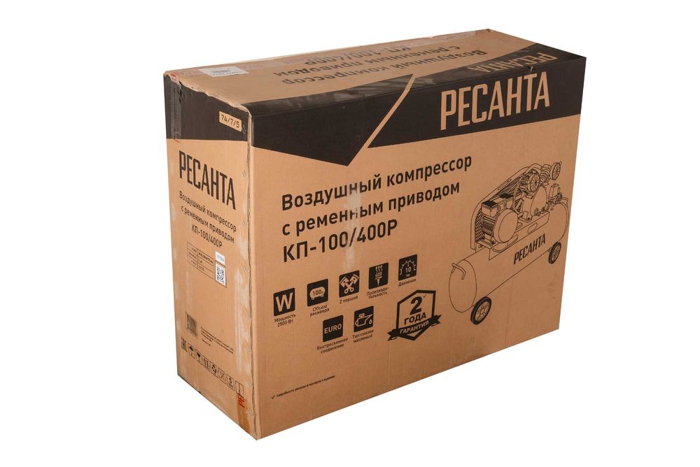 Компрессор Ресанта КП-100/400Р 10бар давление