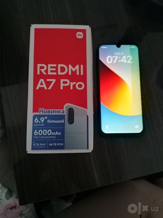 Redmi A7 Pro yengide 1oy bomadi Karobkadan ochilganinga