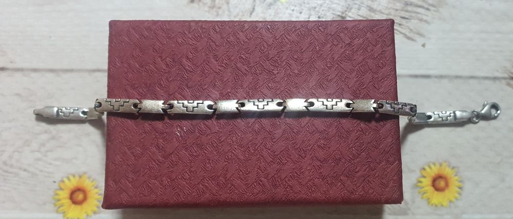 Дамска сребърна гривна 18.5см.-19см.