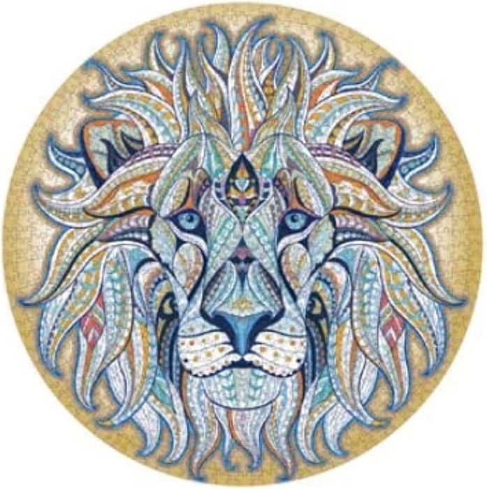 Пъзел 1000 бр. кръгъл многоцветен пъзел Манила лъв