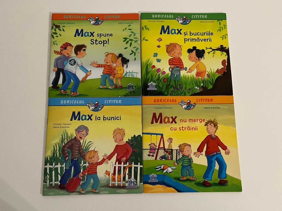 Pachet 4 carti pentru copii din seria Max - 30 lei