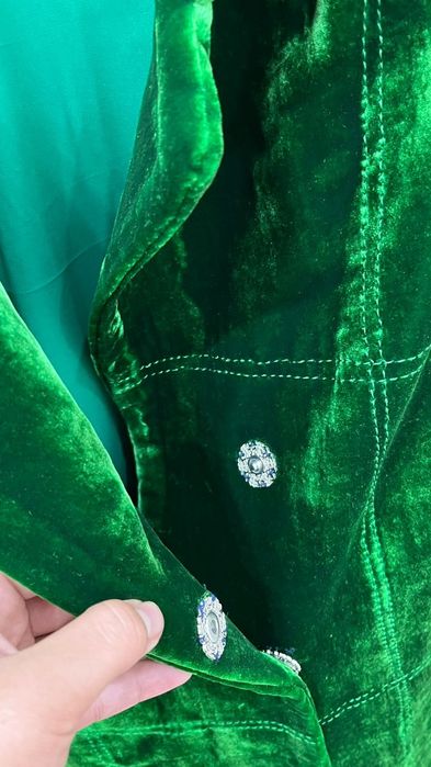 Женский бархатный тренч,