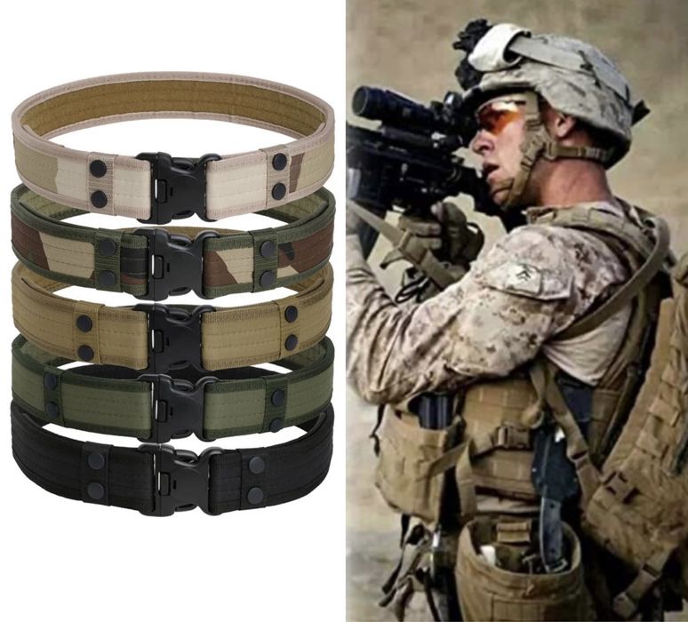 тактически колан стрелба военен туризъм лов airsoft  стабилна катарама