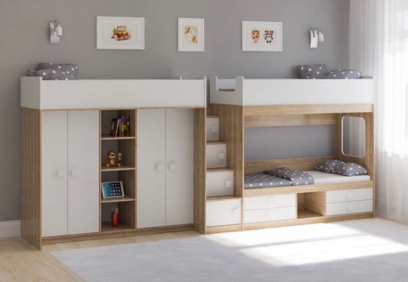 Детский мебель двух ярусный