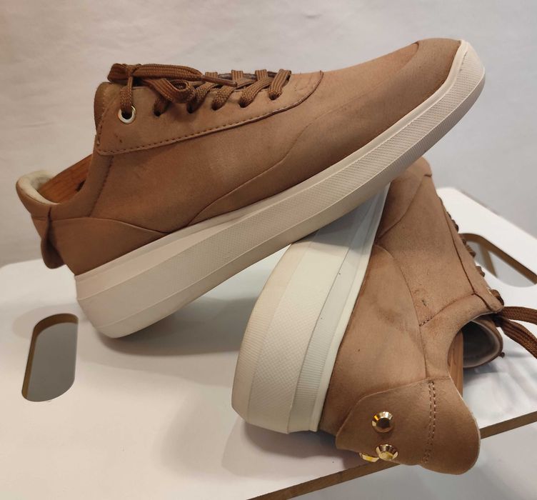 Pantofi sport casual 40 premium GEOX piele naturala nappa suede camel