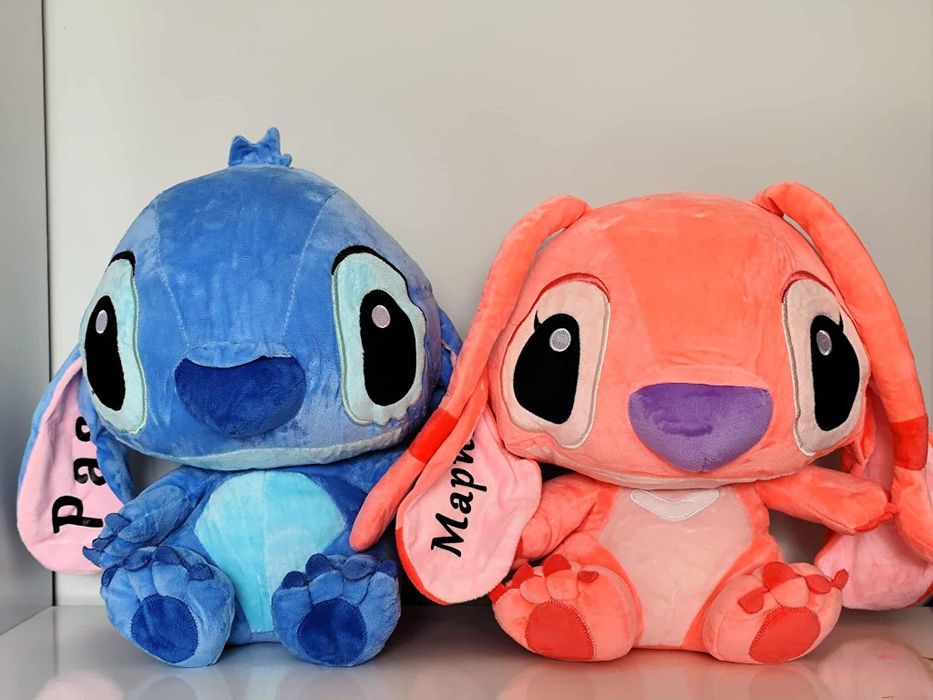 Плюшена играчка стич 20см, 45см с име по избор