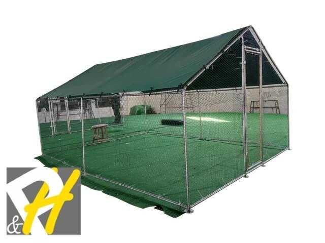 Пилчарник с PVC покрив 3х4 3х8 и 3х10 м птичарник, клетка за птици