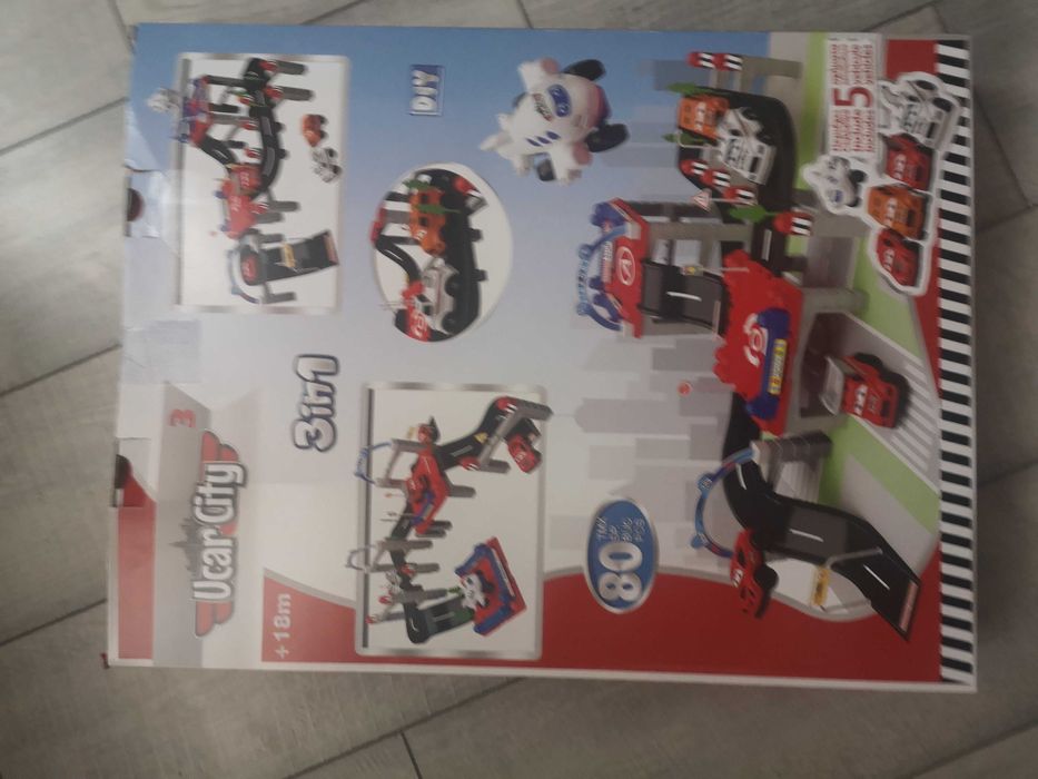 3 в 1 комплект строителни писти, 80 части, многоцветни