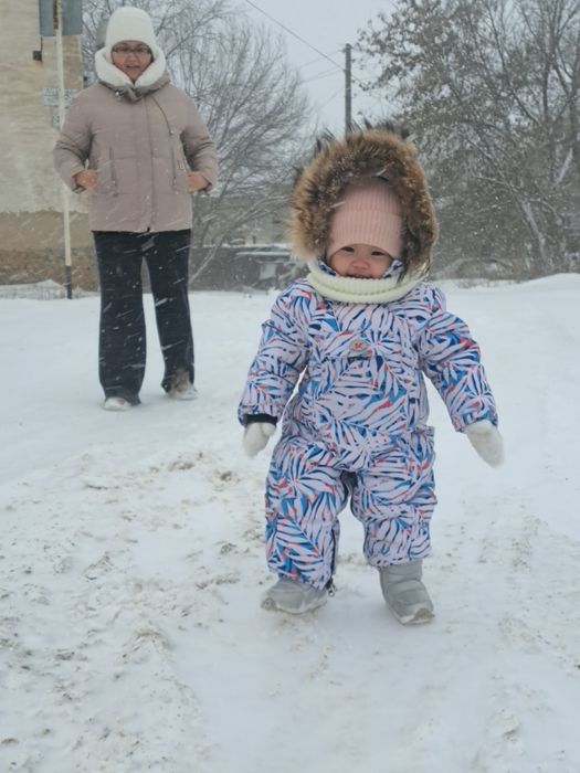 Зимний камбенизон для девочек
