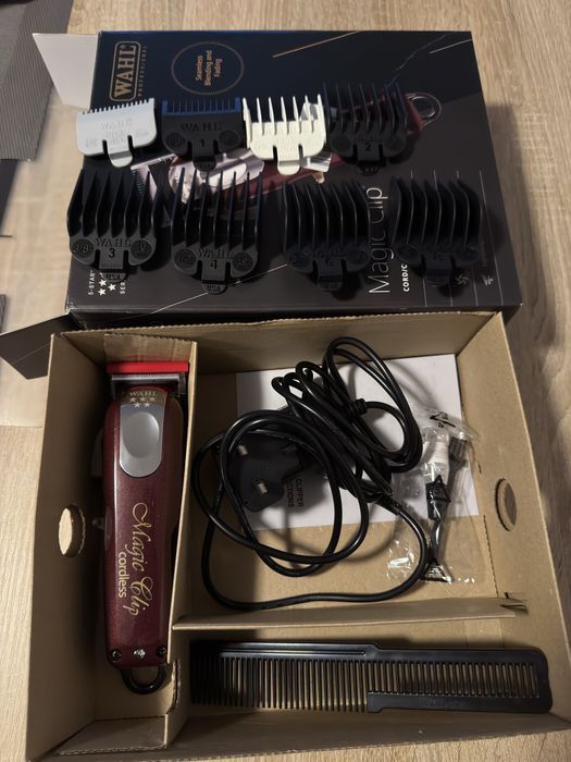 Оригинална машинка за постригване Wahl Magic Clip Cordless с кутия
