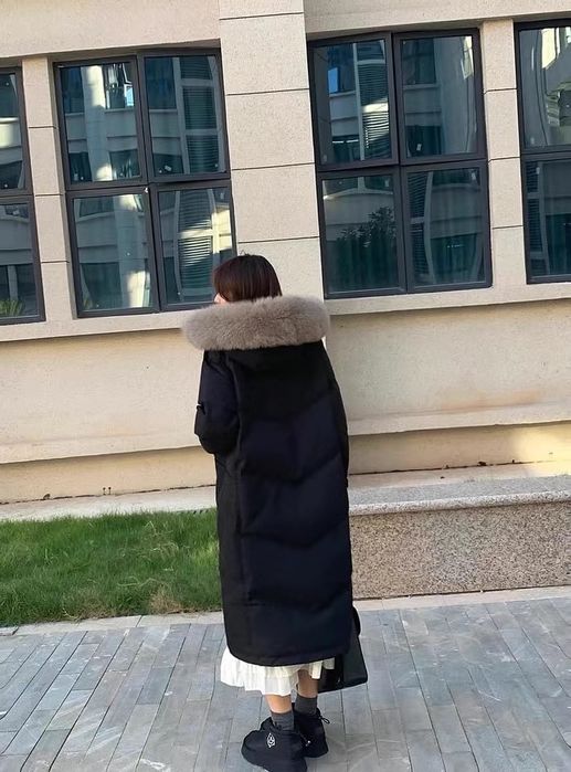 Длинная куртка зима (пух 100%)