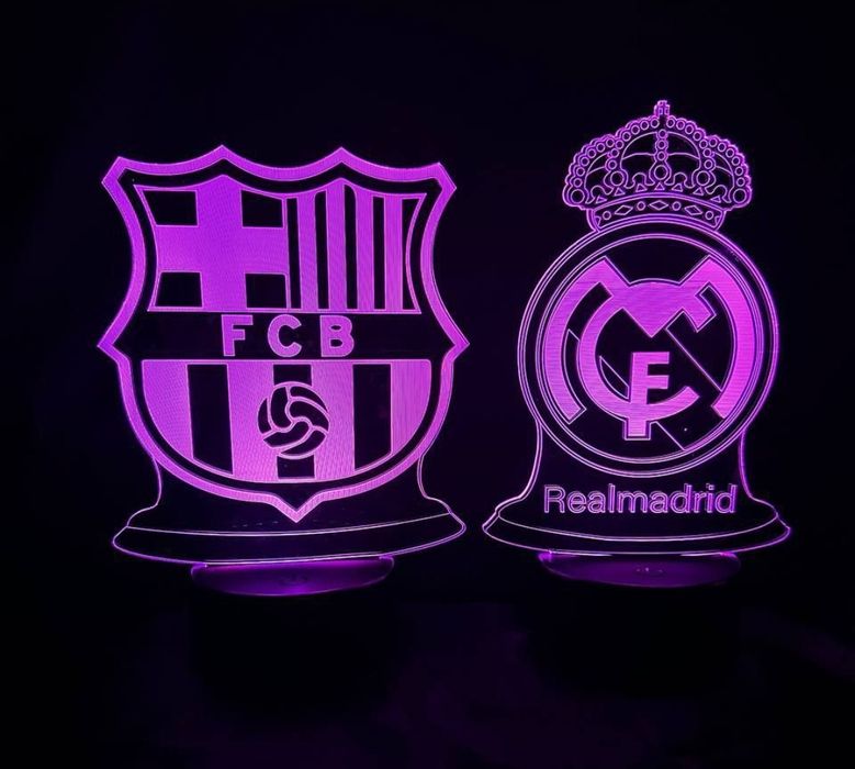 3D Led suvinir futbol klublari logotipi