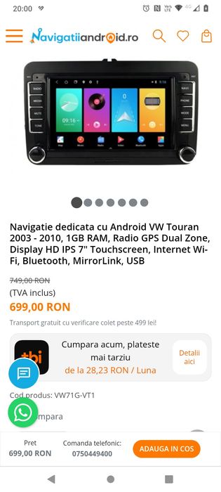 navigație auto Volkswagen