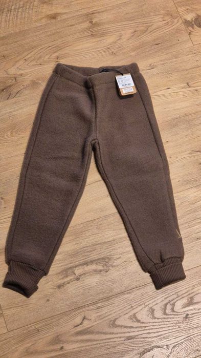 Pantaloni fleece din lână merinos Mikk-line marime 104