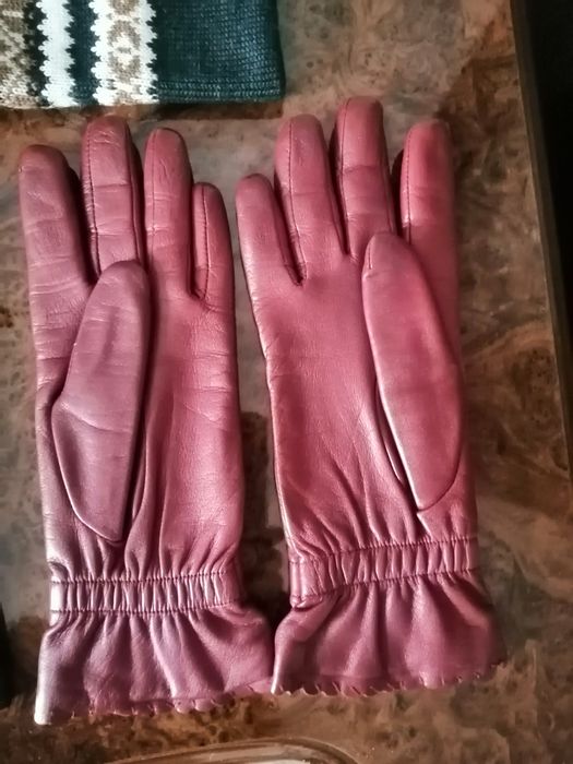 Перчатки кожаные