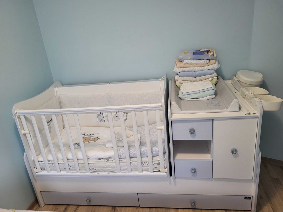 Бебешка кошара бебешко легло бебешка люлка обиколник бебешки матрак