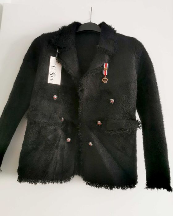 Дамско плътно сако с косъм, ново