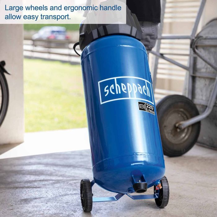 Компресор 10 бара, 50 л Scheppach HC51V 1500W