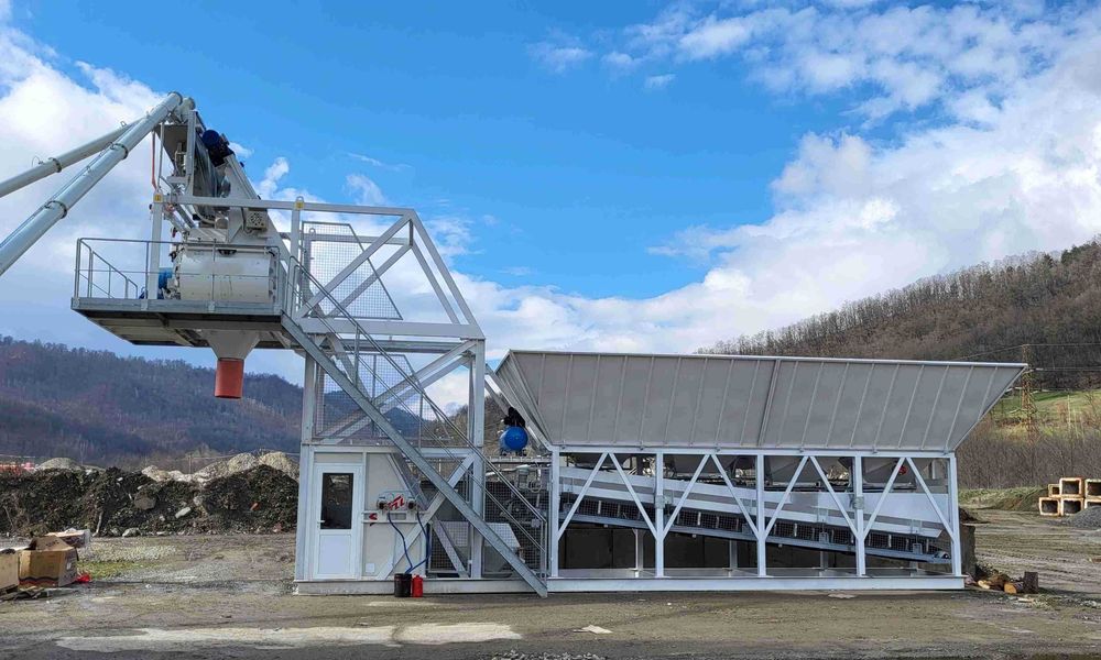 Statie de betoane mobila de 75mc/h, Mobil WKB 75, noua