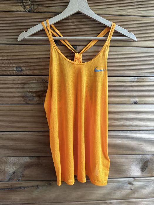 топ nike Women Dri Fit Sleeveless Running Tank Top, Orange