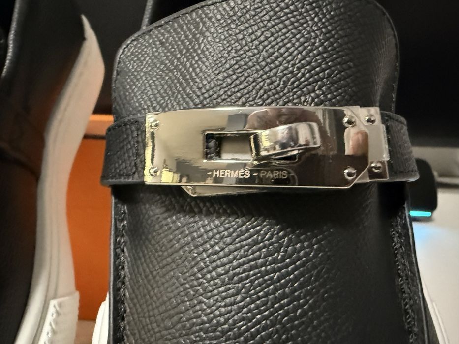 Hermes game slip-on sneakers