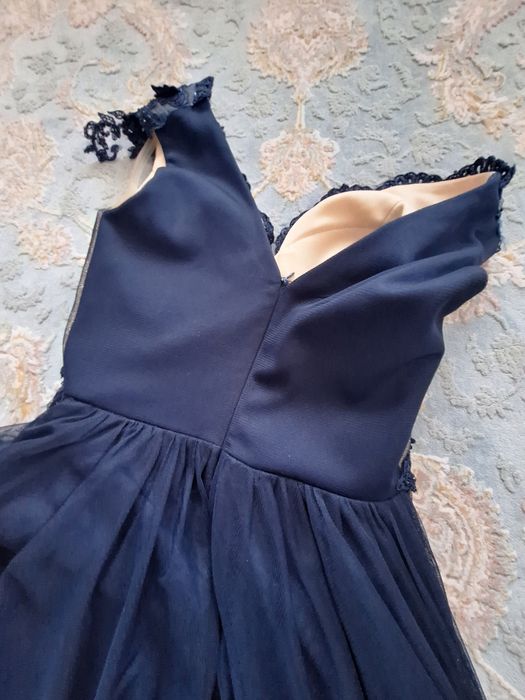 Rochie de seara albastra cu paiete