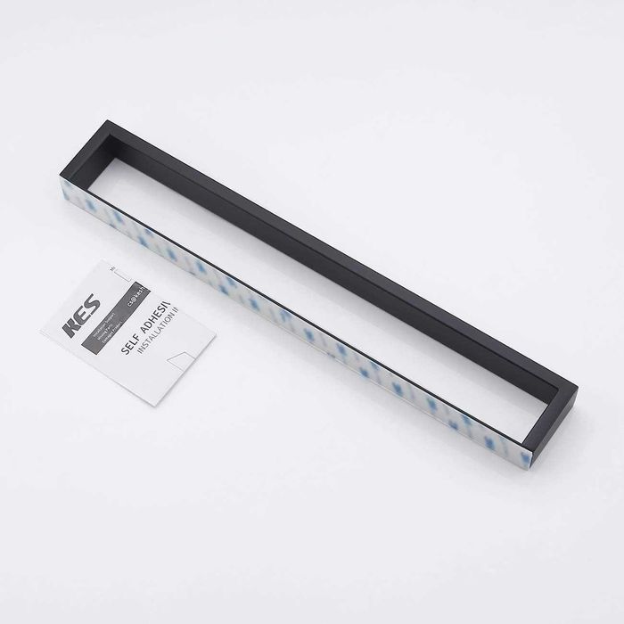 Стоманена стойка за хавлии без къртене - 40см