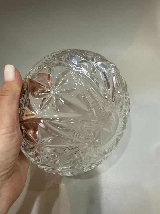 Хрустальная салатница, винтаж