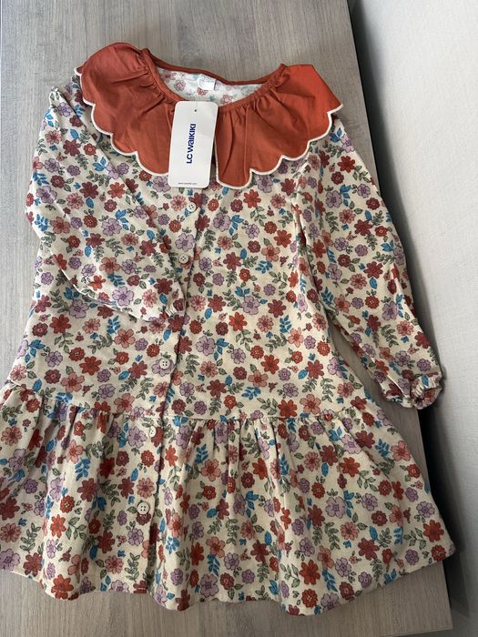 Новое теплое платье на девочку