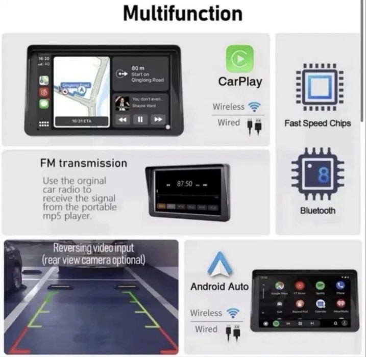 Navigatie auto carplay si android universala NOUA