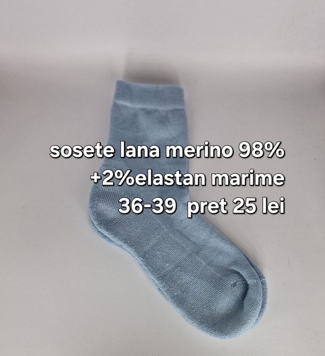 Sosete lana merino superiore