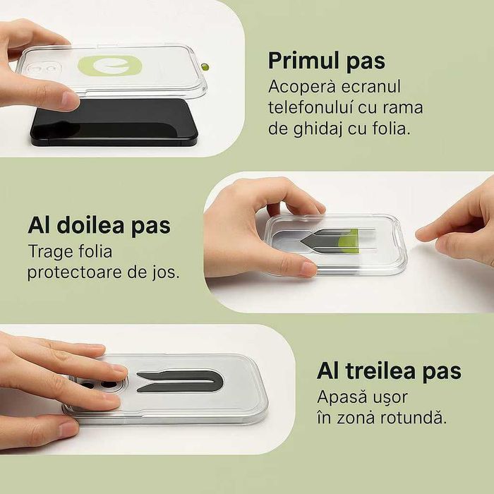 Folie sticla protectie telefon - Clear si Privacy, toate modelele iPhone si Samsung