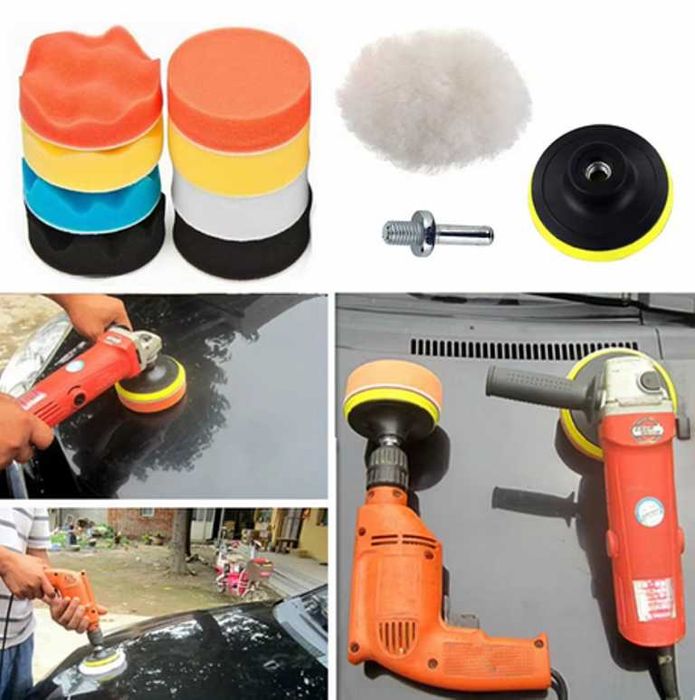 Комплект гъби за Полиране на автомобил - 11 части.