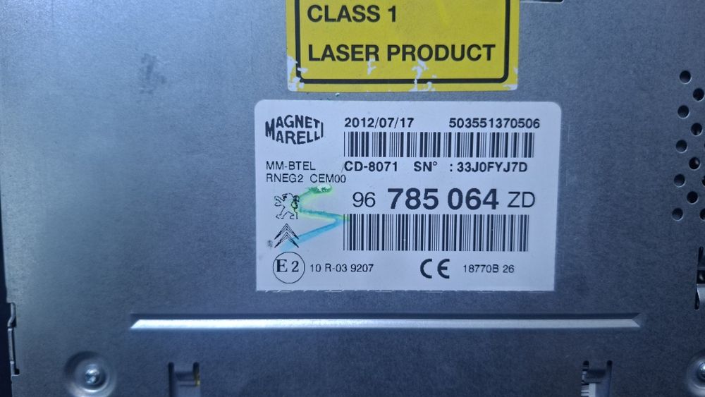 Media player navi RNEG 2  PAUGEOT CITROEN