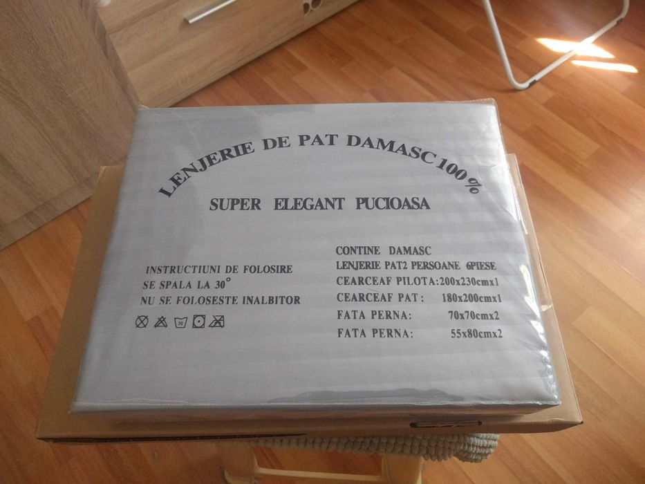 Set NOU lenjerie pat 6 piese