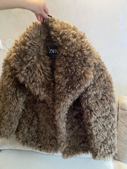 Zara палтенце НОВО теди беър М