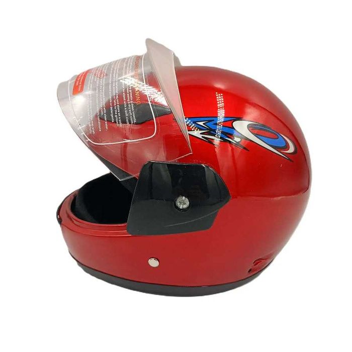 Детска каска за Мотор/Скутер/Мотопед Черна/Червена