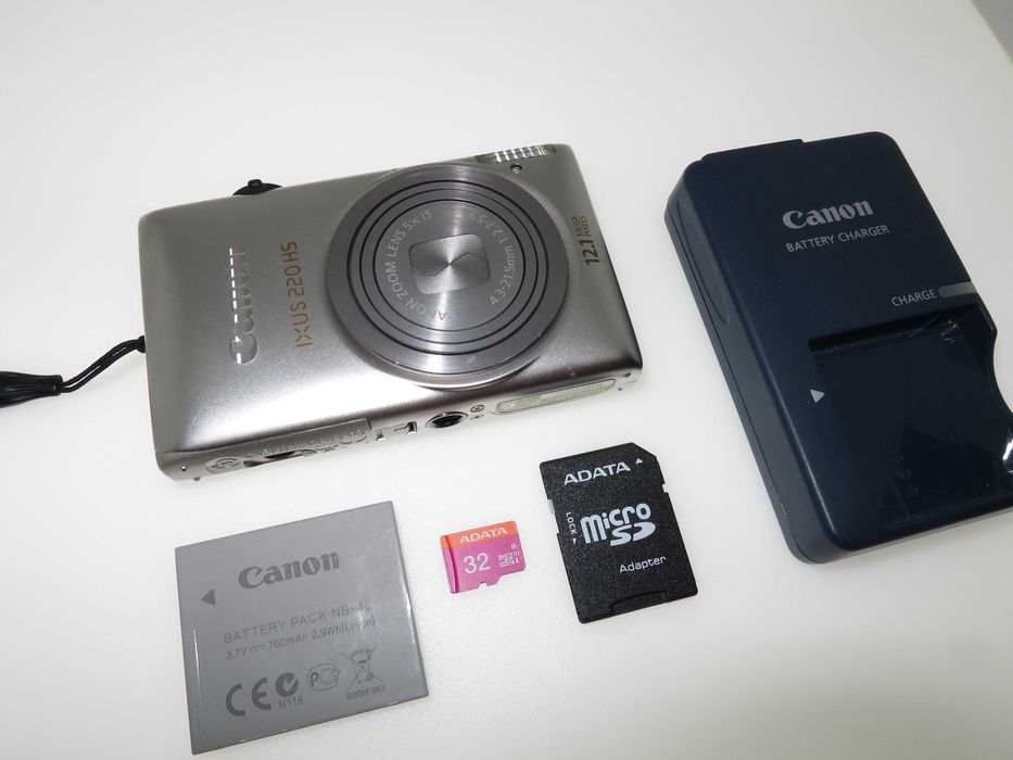 Canon IXUS 220 HS стилен качествен ултра компактен фотоапарат FULL-HD