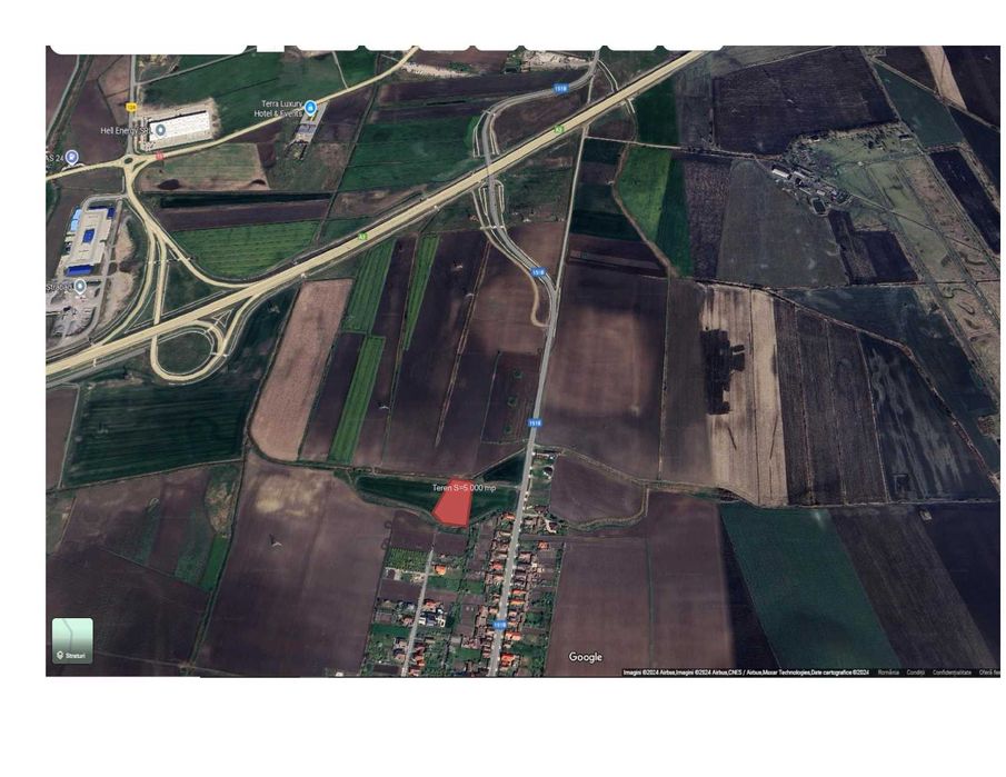 Teren intravilan 5.000 mp,ACCES la DJ, 4 km intrare A3