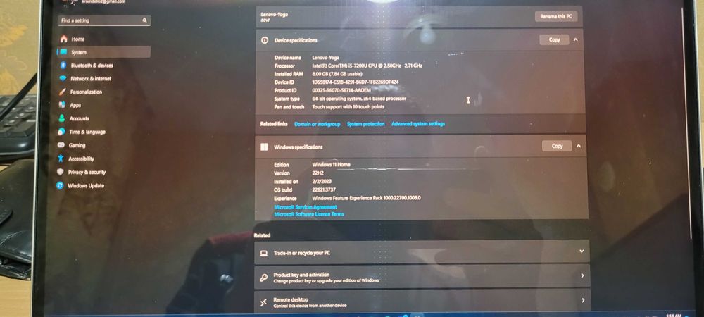 Lenovo YOGA 910-13IKB touch