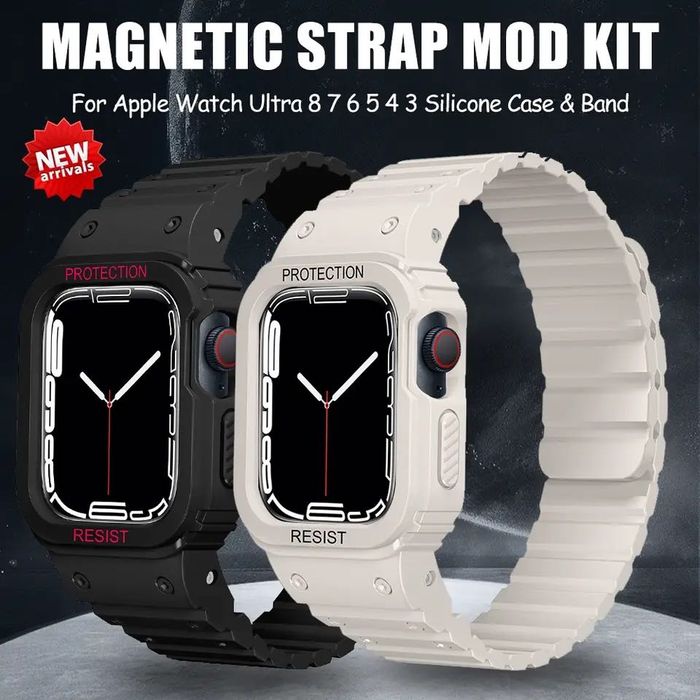 Удароустойчиво калъфче с каишка за Apple Watch ULTRA/SE/9/8/7/6/5/4