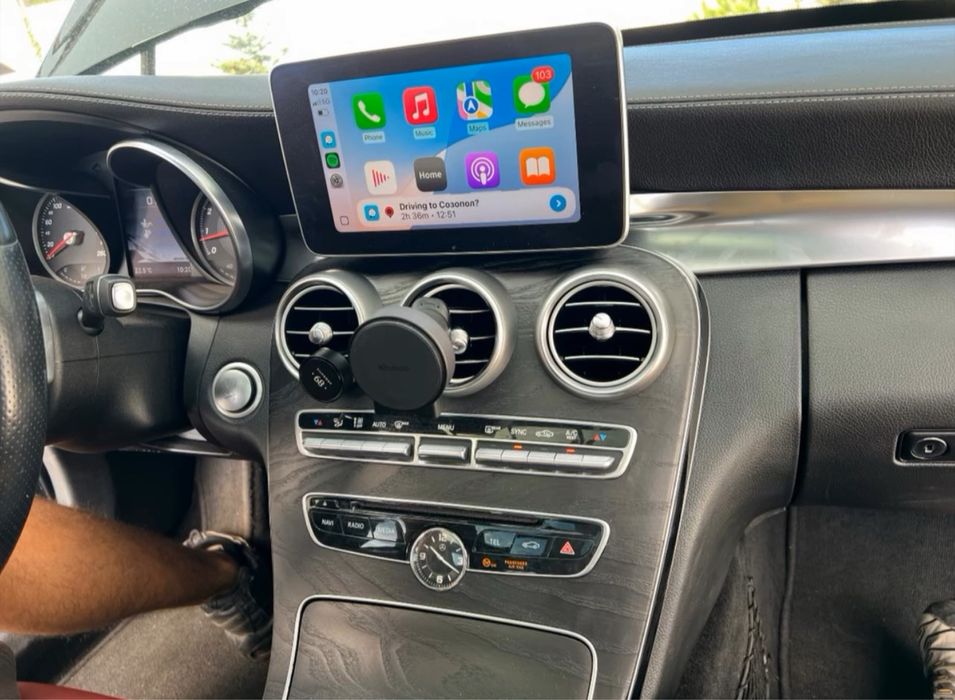 CarPlay/Android Auto модул + монтаж за Mercedes S/C/A/GLC/B/… и други
