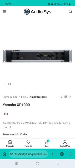 Putere Yamaha  xp 1000.