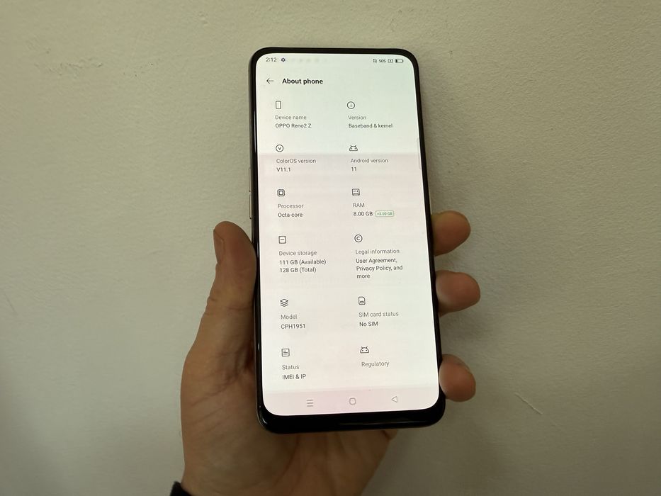Oppo Reno 2Z, 128 gb, 8 gb ram, White