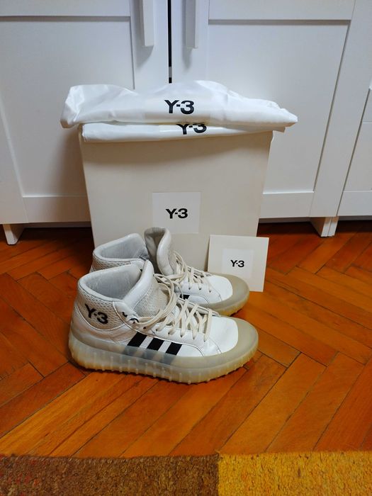 Adidasi Ghete Y3  piele Alb nr 43 1/3 Y-3 GR.1P High GW8642