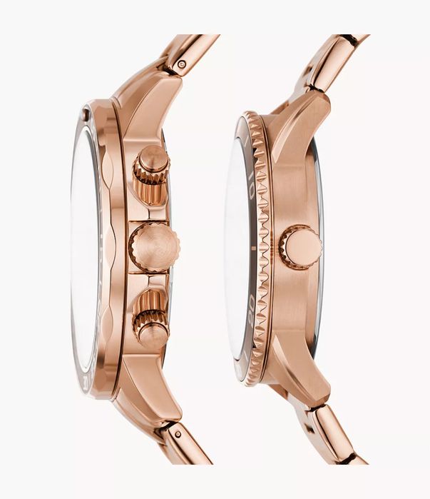 Set ceasuri Fossil Rose Gold Stainless Steel