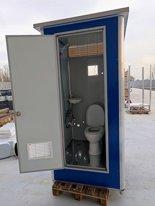 Външна мобилна Баня с тоалетна двойна кабина