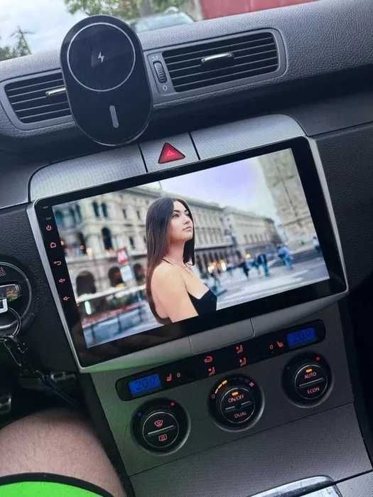 1-8GB Navigatie 10" Android - VW Passat B6 B7 CC CARPLAY Qled WIFI